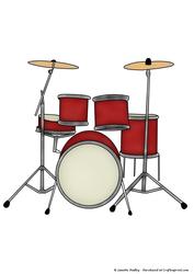 Drum Kit Coloured