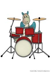 Jiggy Plays the Drums Coloured