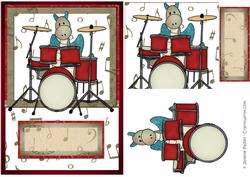 Jiggy Plays the Drums Card Kit