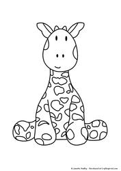 Baby Giraffe Stamp