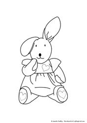 Girl Bunny Stamp