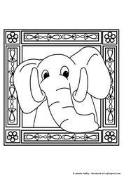 Ellie Elephant Stamp