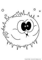 Puff the Puffer Fish Stamp