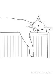 Sleeping Kitty Stamp