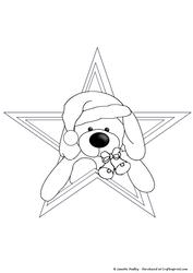 Christmas Pup in Star