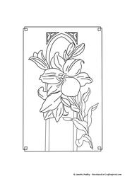 Lily Sympathy Stamp