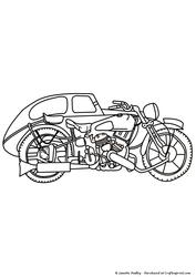 Vintage Bike & Sidecar Circa 1955