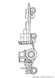 Tractor & Trailor Stamp