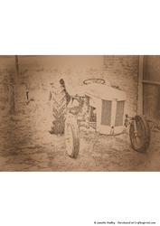 Tractor in Yard Tinted