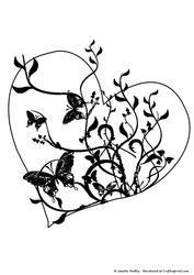 Floral Heart Stamp