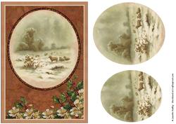 Winter Scene Christmas Card Kit