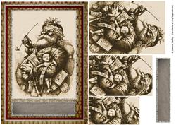 Vintage Sepia Santa