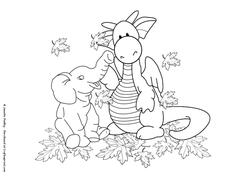 Nellie & Rupert Autumn Leaves