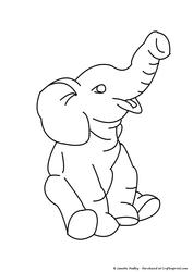 Nellie Elephant Stamp
