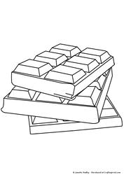Chocolate Digital Stamp