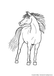 Standing Horse Stamp
