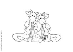 Family Photo - Dragons Stamp