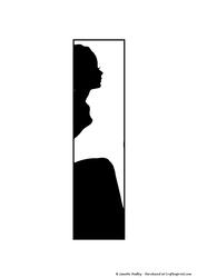 Sitting Lady Silhouette