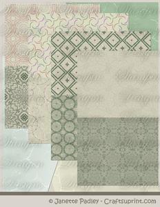 Floral Meadow Card Papers