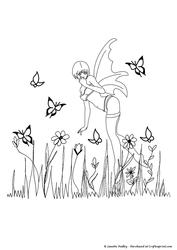Butterfly Garden Digi Stamp