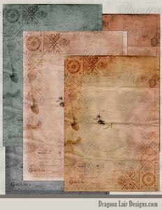 Aged Journal Pages - Pack 1