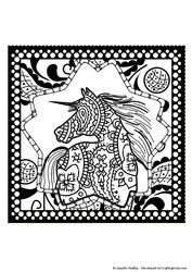 Zentangle Unicorn
