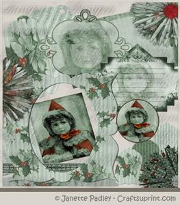 Monochrome Christmas - Green - Elements