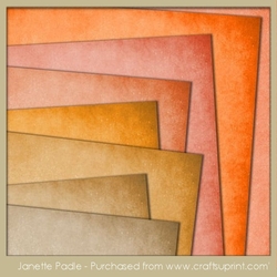 Essentials Plains Paper Pack 3 - Oranges