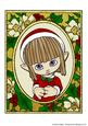 Holly & Wild Rose Frame 2 Elf Coloured