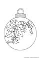 Bauble with Christmas Holly