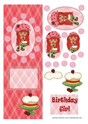 Strawberry Pink Birthday Girl