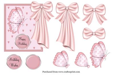 In the Pink Card Topper