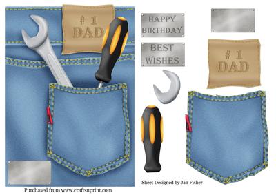 Tools in the Pocket Decoupage