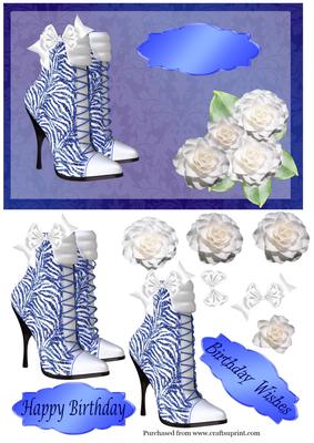 Birthday Boots in Blue