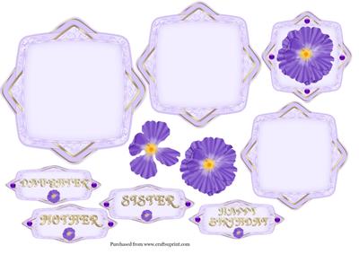 Lilac Pyramid Topper