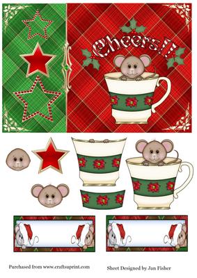 Christmas Cheers Cuppa Mouse