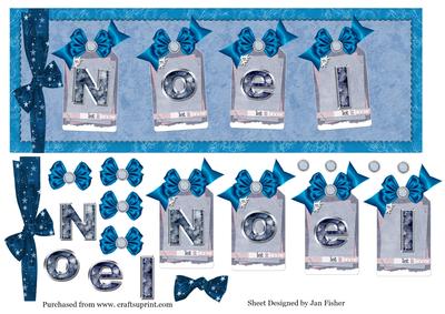 Large Dl Noel in Blue