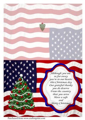 A5 Quick Card " from the Country That You Serve" Usa