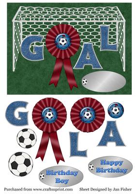 Claret & Blue Goal Card