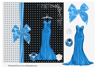 8 in Topper Christmas Dress in Blue