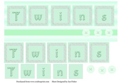 Large Dl Twins in Pale Green