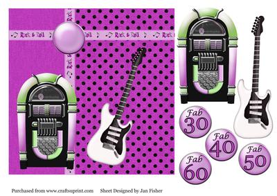 7 in Fab at Guitar & Jukebox in Lilac