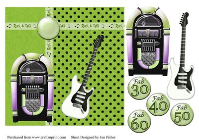 7 in Fab at Guitar & Jukebox in Lime