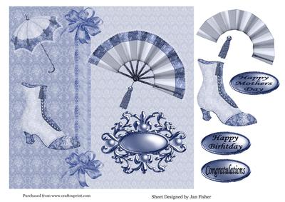 8 in Topper Elegance in Blues