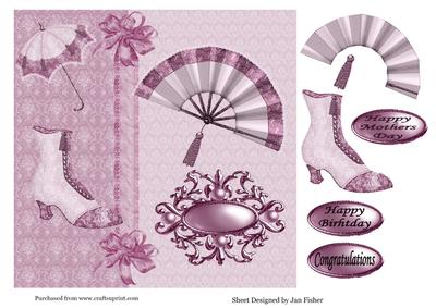 8 in Topper Elegance in Pinks