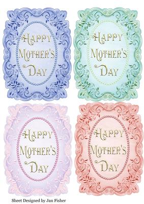 4 A6 Mothers Day Card Toppers
