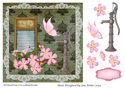 8in Cherry Blossom Topper
