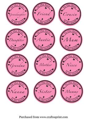 To the Best Word Toppers Female in Pink