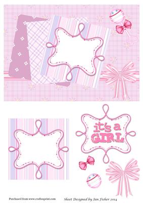 Baby Girl Card Front
