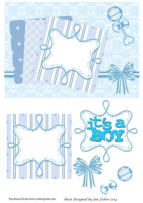 Baby Boy Card Front